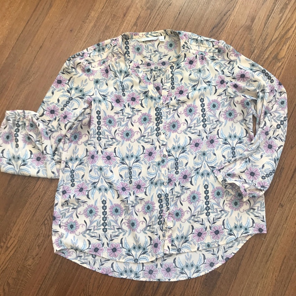 LC Lauren Conrad Floral Blouse